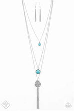 Load image into Gallery viewer, Simply Santa Fe Trend Blend Life is a Voyage Necklace Blue Necklace
