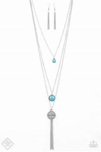 Simply Santa Fe Trend Blend Life is a Voyage Necklace Blue Necklace