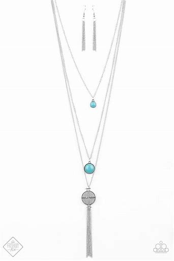 Simply Santa Fe Trend Blend Life is a Voyage Necklace Blue Necklace