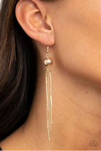 Load image into Gallery viewer, Paparazzi SLEEK-ing Revenge Gold Tassel Earrings
