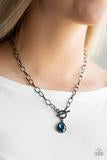 Load image into Gallery viewer, So Sorority Necklace with Toggle Clasp on Gunmetal Chain - Choose from Blue, Pink, Purple
