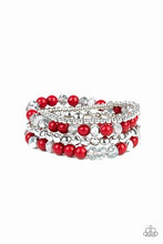Load image into Gallery viewer, Flirtatiously Florida Necklace and Socialize Bracelet - Red Jewelry Set 33
