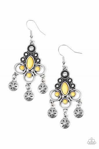Paparazzi Southern Expressions Yellow Stone Earrings