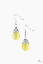 Load image into Gallery viewer, Paparazzi Spring Dew Yellow Moonstone Earrings

