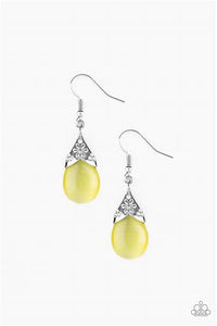 Paparazzi Spring Dew Yellow Moonstone Earrings