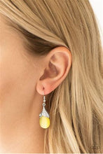 Load image into Gallery viewer, Paparazzi Spring Dew Yellow Moonstone Earrings
