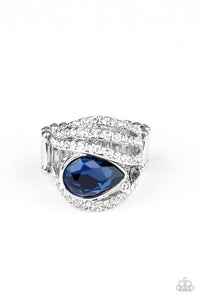 Stepping Up the Glam Blue Ring