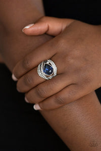 Stepping Up the Glam Blue Ring