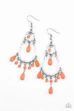 Load image into Gallery viewer, Paparazzi Summer Sorbet Earrings with Opaque Coral Beads
