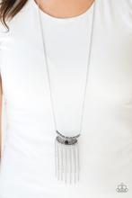 Load image into Gallery viewer, Paparazzi Take Zen Long Black Necklace with Fringe
