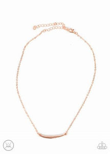 Paparazzi - Taking It Easy - Short Gold Chocker Necklace - Exclusive