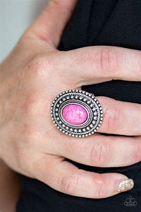 Paparazzi Terra Terrain Pink Stone Ring