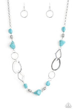 Load image into Gallery viewer, Paparazzi That&#39;s Terra-ific! Long Turquoise Blue Necklace
