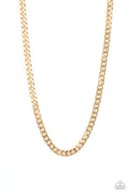 Load image into Gallery viewer, Paparazzi The Game CHAIN-ger Men&#39;s Gold Chain Necklace
