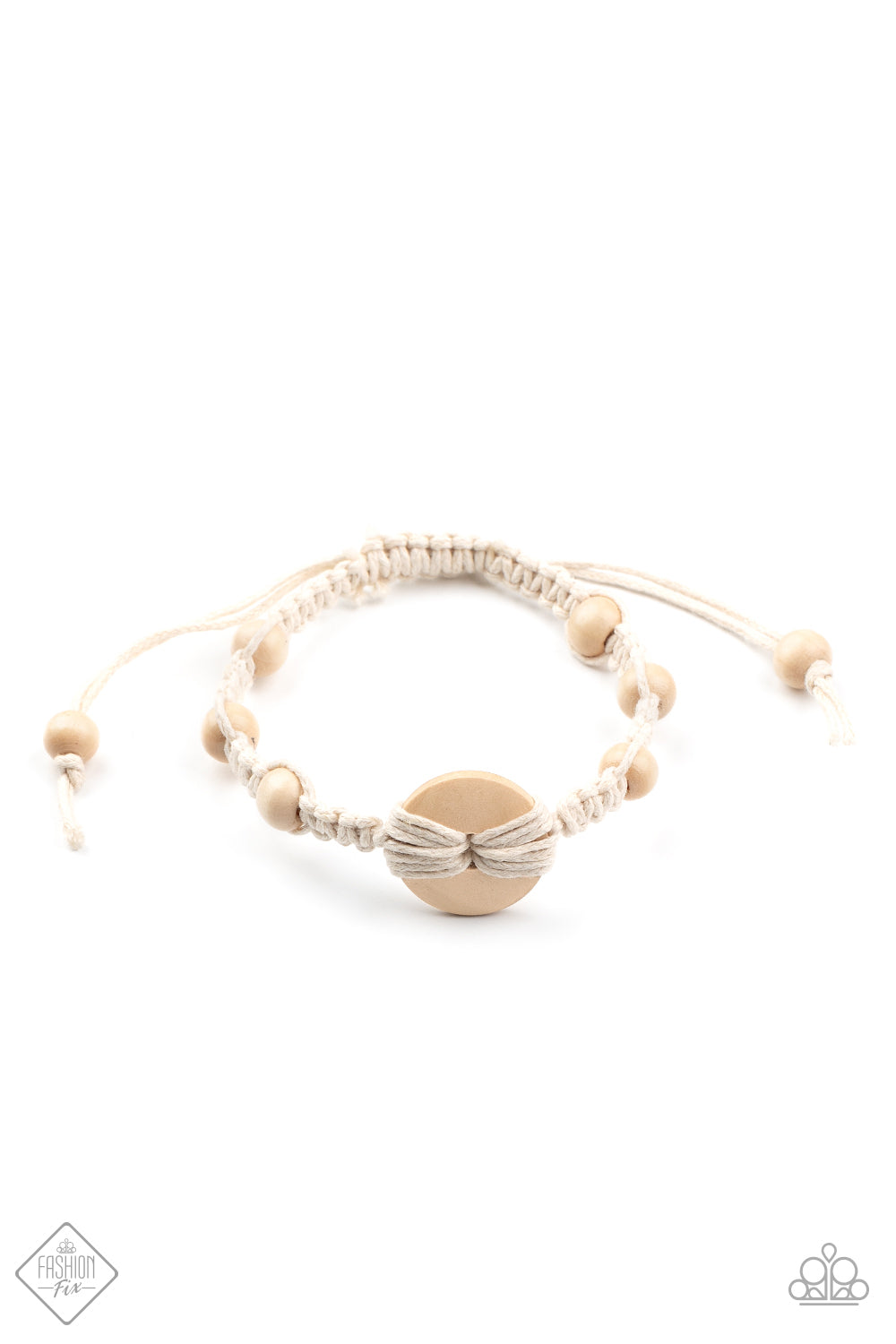Fashion Fix Sunset Sightings - The Road KNOT Taken White Macrame Bracelet - Nov 20