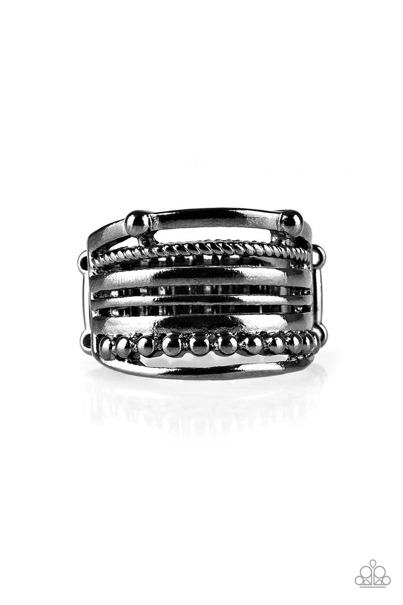 The Steel of Night Gunmetal Black Ring