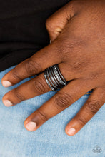 Load image into Gallery viewer, The Steel of Night Gunmetal Black Ring
