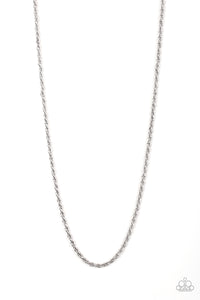 Paparazzi The Go To Guy Men's Silver Chain Necklace