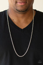 Load image into Gallery viewer, Paparazzi The Go To Guy Men&#39;s Silver Chain Necklace
