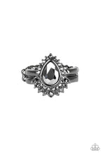 Load image into Gallery viewer, Till Queendom Come Black Hematite Rhinestone Ring
