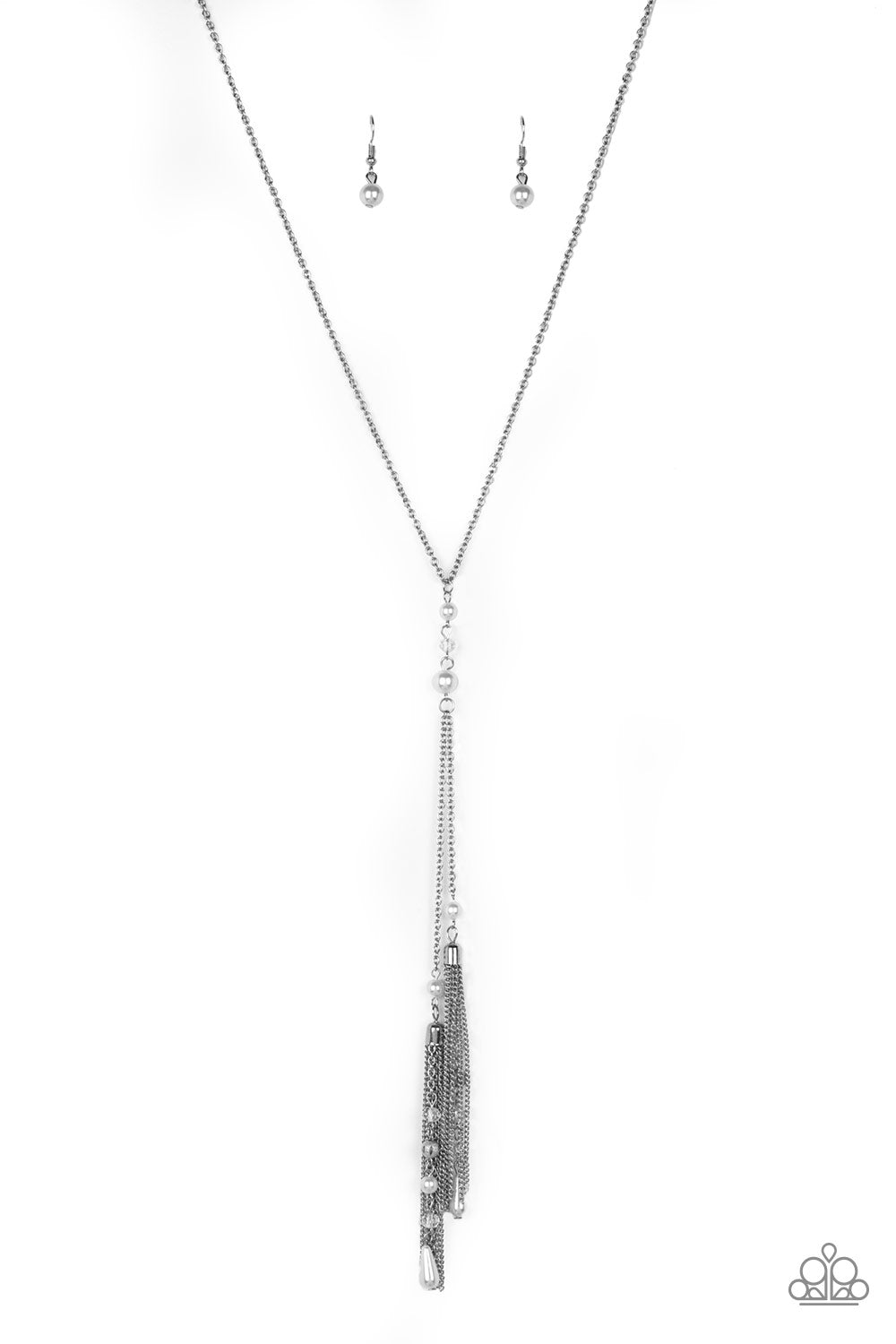 Paparazzi Timeless Tassel - Long White Pearl Necklace with Tassel