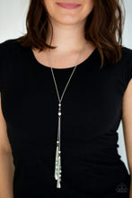 Load image into Gallery viewer, Paparazzi Timeless Tassel - Long White Pearl Necklace with Tassel
