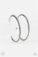 Load image into Gallery viewer, Paparazzi Totally on Trend Silver Hoop Earrings - Fashion Fix June 2019
