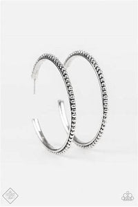 Paparazzi Totally on Trend Silver Hoop Earrings - Fashion Fix June 2019