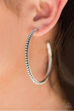 Load image into Gallery viewer, Paparazzi Totally on Trend Silver Hoop Earrings - Fashion Fix June 2019
