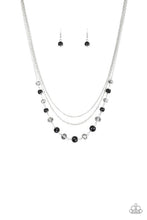 Load image into Gallery viewer, Paparazzi Tour de Demure Navy Black Pearl Necklace
