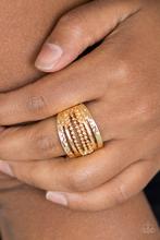 Paparazzi Trailblazzin Trails Gold Ring