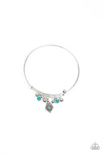 Load image into Gallery viewer, Paparazzi Treasure Charms - Blue Bangle Bracelet
