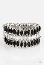 Load image into Gallery viewer, Treasury Fund Black and White Rhinestone Ring
