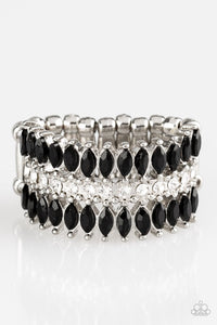 Treasury Fund Black and White Rhinestone Ring