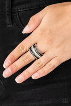 Load image into Gallery viewer, Treasury Fund Black and White Rhinestone Ring
