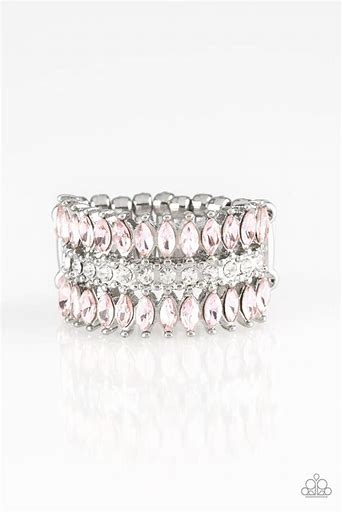 Paparazzi Treasury Fund Pink Rhinestone Ring