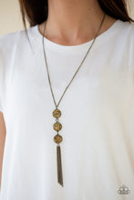 Load image into Gallery viewer, Paparazzi - Triple Shimmer - Long Brass Necklace
