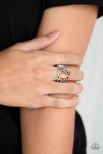 Load image into Gallery viewer, Paparazzi Tropical Floral - Orange Moonstone Ring
