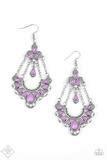Load image into Gallery viewer, Fashion Fix Glimpses of Malibu Earrings Unique Chic Purple Earrings July 2020
