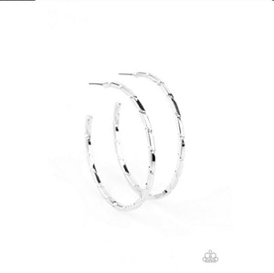 Unregulated Silver Hoop Earrings