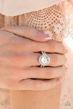 Load image into Gallery viewer, Paparazzi - Unstoppable Sparkle - White Ring - Fashion Fix
