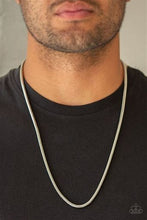 Load image into Gallery viewer, Paparazzi Victory Lap Men&#39;s Silver Chain Necklace
