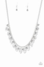 Load image into Gallery viewer, Paparazzi - Vintage Gardens - Silver Necklace with an antique finish and floral embossed frames
