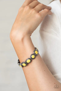 Feeling Inde-pendence Yellow Necklace and Vividly Vintage Yellow Bracelet - Jewelry Set 10