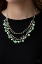 Load image into Gallery viewer, Wait and Sea Green Necklace, Cameo and Juliet Green Earrings - Jewelry Set 57
