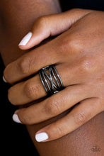 Load image into Gallery viewer, Paparazzi - Way Wayward - Black Ring
