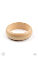 Load image into Gallery viewer, Whimsically Woodsy Wood Bangle Bracelet
