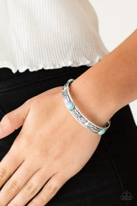 Paparazzi Wild West Story Blue Turquoise Stretch Bracelet