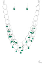 Load image into Gallery viewer, Yacht Tour Necklace, Prismatic Posh Bracelet, Take a Dip Earrings - Green Jewelry Set 58
