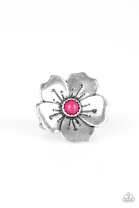 Boho Blossom Ring with Flower Shape - Choose from Pink or Purple
